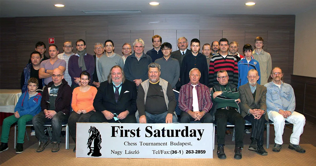 Grupna fotografija učesnika turnira First Saturday December 2014 u Budimpešti