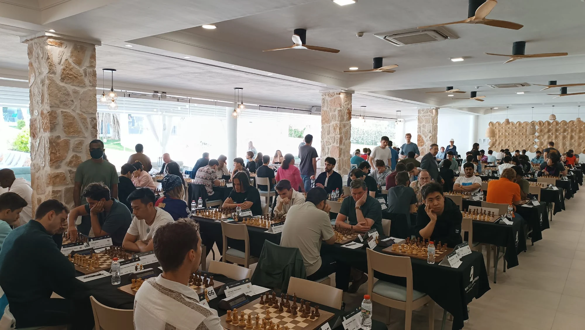 Turnirska sala na IV Open Chess Menorca 2025.